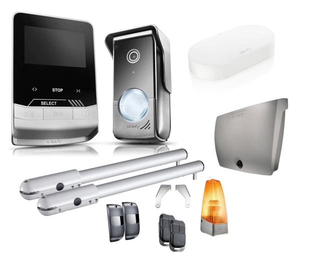 Somfy Zestaw do bramy SGS Essential Connect oraz wideodomofon V100 - 1148003 - zdjęcie